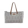 Myra Bag Women's Mist Weaver Weekender In Grey In Gray