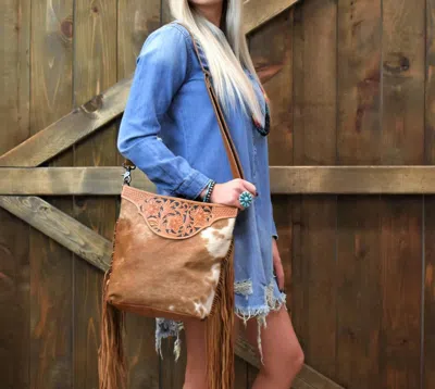 Myra Bag Women's Umber Hand Tooled Bag In Brown