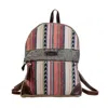 Myra Bags Unisex Artsy Backpack In Red Multi In Multi
