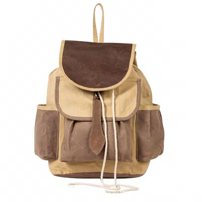 Myra Bags Women's Chesternut Journey Backpack In Beige In Sand