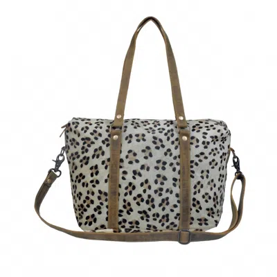 Myra Bags Women's Mini Duffle Bag In Leopard Print In Multi