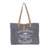 Myra Bags Women's Shadows Tote Bag In Grey In Gray