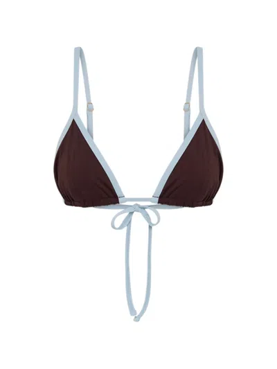 Myra Swim Jhane Triangel-bikinioberteil In Brown
