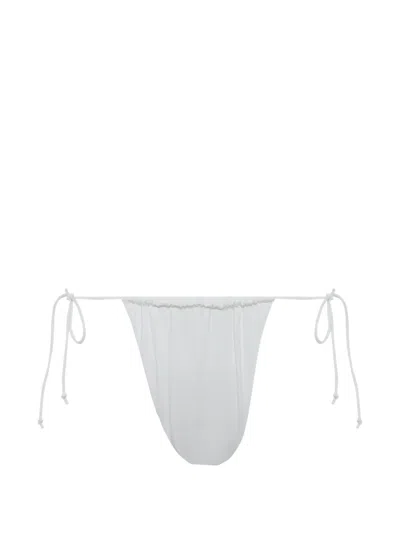 Myra Swim Jocelyn Side-tie Bikini Bottoms In White