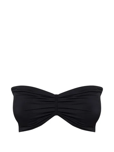 Myra Swim Kaia Bandeau Bikini Top In Black