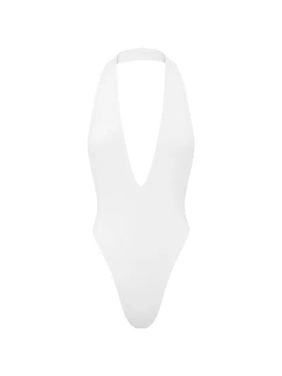 Myra Swim Ralph Halterneck Swimsuit In White