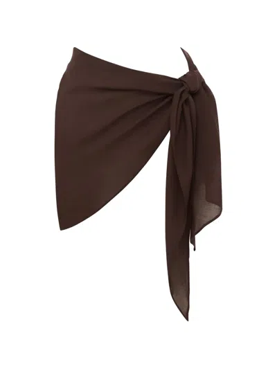 Myra Swim Vory Sarong In Brown