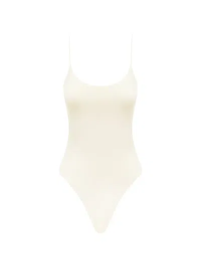 Myra Swim Yves High-leg Swimsuit In Neutral