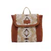 Myra Women's Camilla Backpack Bag In Brown