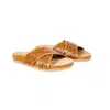 Myra Women's Gracie Hand Tooled Sandals In Caramel In Brown
