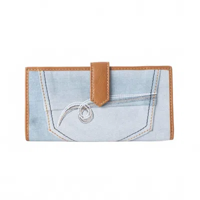 Myra Women's Sway Woven Fabric Wallet In Denim In Multi