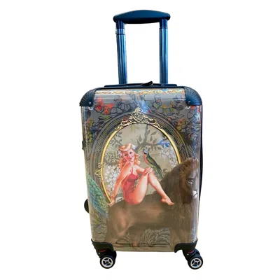 Myrtle & Mary Gold Myrtle Suitcase In Pink