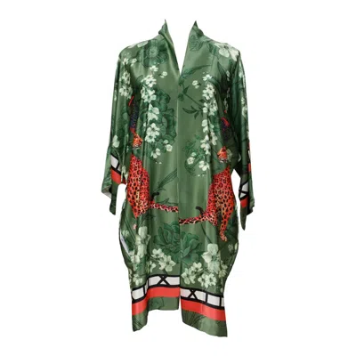 Myrtle & Mary Women's Green Mishcka Spring Kimono