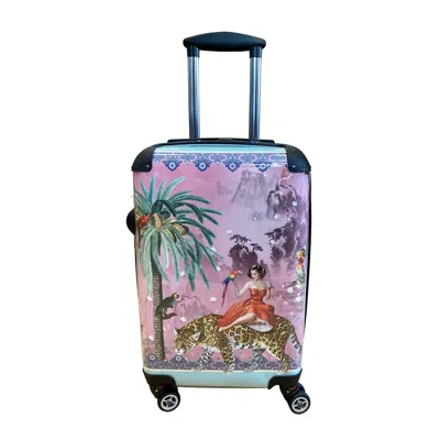 Myrtle & Mary Women's Pink / Purple Mary Pink Suitcase In Burgundy