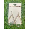 Mys Wholesale Crystal Shine Moroccan Earrings In Sil In Multi