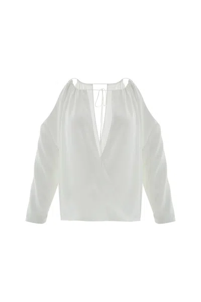 Mysa Moon Women's White Ruby Blouse