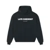 Mysimplicated Cotton Hoodie In Black - Late Checkout In Black