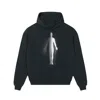 Mysimplicated Cotton Hoodie In Black With Spirit Design In Black
