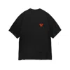 Mysimplicated Men's Black / Red Oversized Black T-shirt With Heart Logo In Black/red