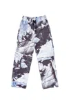 Mysimplicated Men's Blue / Black / White Light Cord Trousers In Blue Pattern Design In Blue/black/white