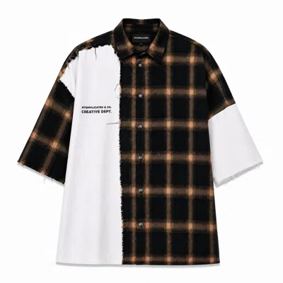 Mysimplicated Men's Brown / White ® Brown Atelier Division Overshirt In Brown/white