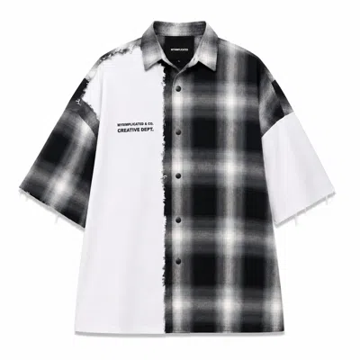 Mysimplicated Men's Grey / White ® Grey Division Overshirt In Grey/white