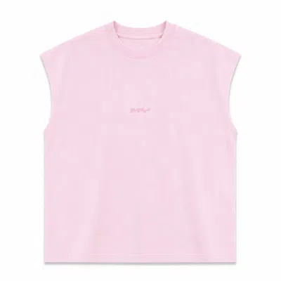 Mysimplicated Men's ® Oversized Pink Sleeveless Tee