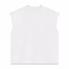 Mysimplicated Men's ® Oversized White Sleeveless Tee In White