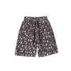 Mysimplicated Men's Neutrals / Brown Bermuda Shorts Numbers Design - Recycled Fabric In Brown