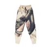 Mysimplicated Women's Neutrals Trousers In Beige With Snake Design - Recycled Fabric W In Beige