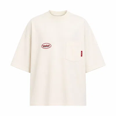 Mysimplicated Men's Neutrals Workwear Ecru Oversized Pocket T-shirt In Beige