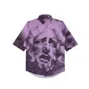 Mysimplicated Men's Pink / Purple / Black Short Sleeve Shirt In Mauve - Recycled Fabric In Pink/purple/black