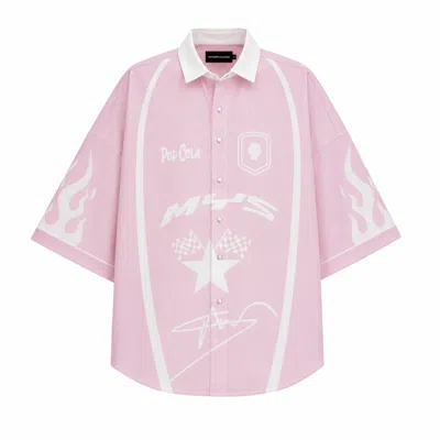 Mysimplicated Men's Pink / White Pop Cola Shirt In Pink In Pink/white