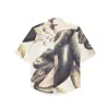 Mysimplicated Women's Short Sleeve Shirt With Snake Design - Recycled Fabric W In Beige
