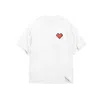 Mysimplicated Men's White / Red Oversized White T-shirt With Heart Logo In White/red