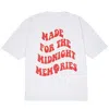 Mysimplicated Men's White / Red Oversized White T-shirt With Midnight Memories Design In White/red
