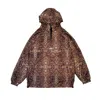 Mysimplicated Women's Black / Brown Water Repellent Windbreaker In Animal Print W In Black/brown