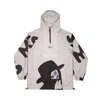 Mysimplicated Women's Grey / Black Water Repellent Windbreaker Third Eye Design W In Black/grey
