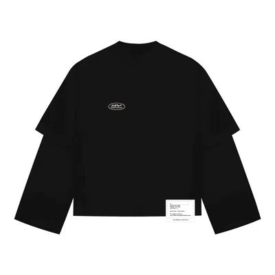 Mysimplicated Women's Black Untitled Dual Layered Sweater W