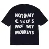 Mysimplicated Women's Black / White Oversized Black T-shirt With Not My Circus Design W In Black/white
