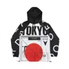 Mysimplicated Women's White / Red / Black Water Repellent Windbreaker Tokyo Design W In Black/white/red