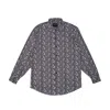 Mysimplicated Men's Neutrals / Brown Long Sleeve Shirt With  Design - Ribbed Fabric In Brown