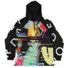 Mysimplicated Women's Yellow / Orange / Green Water Repellent Windbreaker Statue Design W In Green/black/yellow