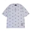 Mysimplicated Women's Grey Oversized Full Print T-shirt - Stars Design W In Gray