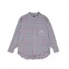 Mysimplicated Women's Grey / Red Oversized Checkered Long Sleeve Shirt Shirt - Complex Minds W In Grey/red