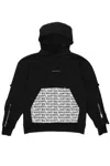 Mysimplicated Women's Oversized Cotton Hoodie In Black With Interchangeable Patches W In Black