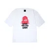 Mysimplicated Women's Pink / Purple / White Oversized T-shirt In White With Loony Design W In Pink/purple/white