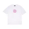 Mysimplicated Women's Pink / Purple / White Oversized White T-shirt With Pink Proud Quote W In Pink/purple/white