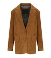 Myskin Camel Single-breasted Blazer In Brown
