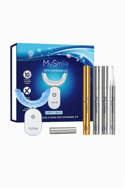 Mysmile 35% Cp Teeth Whitening Kit Enhanced Teeth Whitener, 4 Pc Teeth Whitening Pen, 24 Treatments In Silver